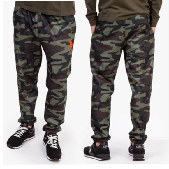 U.S. Polo Assn. Other - US POLO MEN CAMO FLEECE ARMY GREEN JOGGER